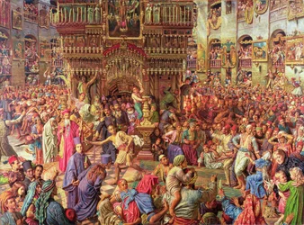 Le miracle du feu sacré, Église du Saint-Sépulcre à Jérusalem, 1892-99